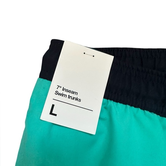 Original Use Men's  Swim Trunks Size Large 7" Inseam Blue Panel Swap - Picture 2 of 4